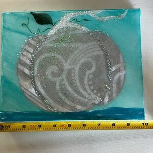 Homemade Mixed Media Pumpkin Art